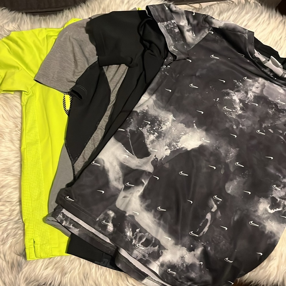 5 Boys Nike Dri Fit shirt & compression shirts + 1 Under Armour